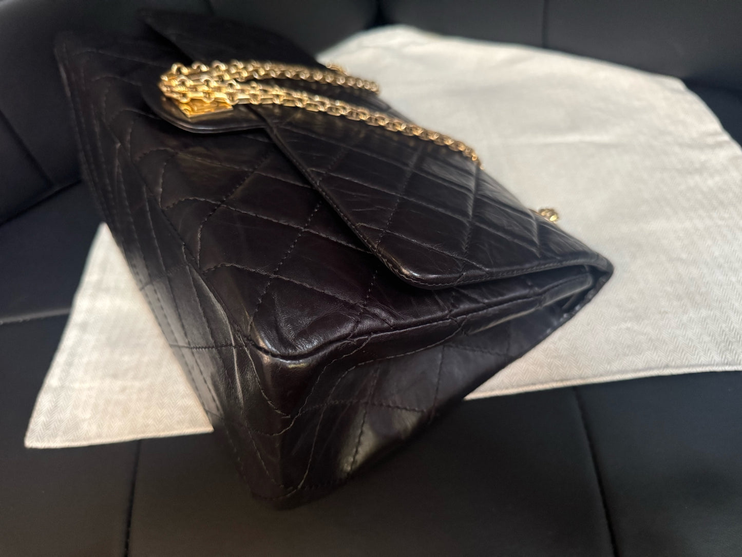 Chanel - 2.55 - Leather - Black - (Other)