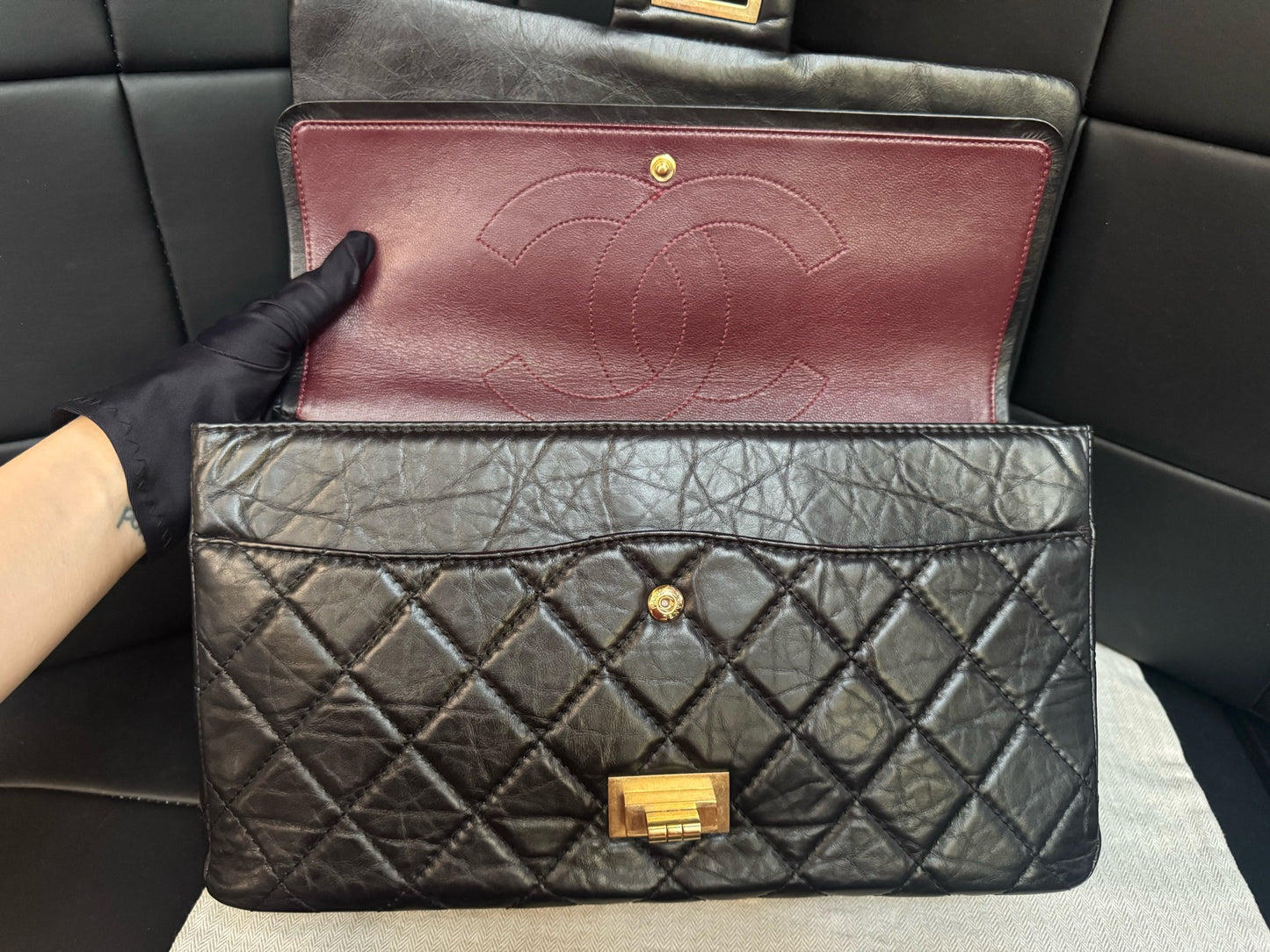 Chanel - 2.55 - Leather - Black - (Other)