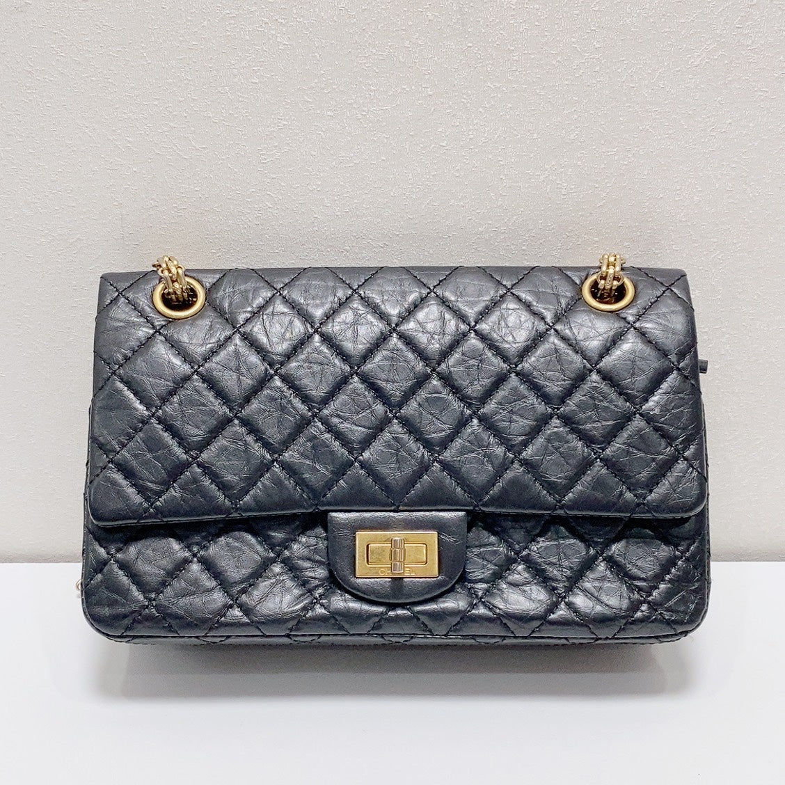 Chanel - 2.55 - Leather - Black - (small)