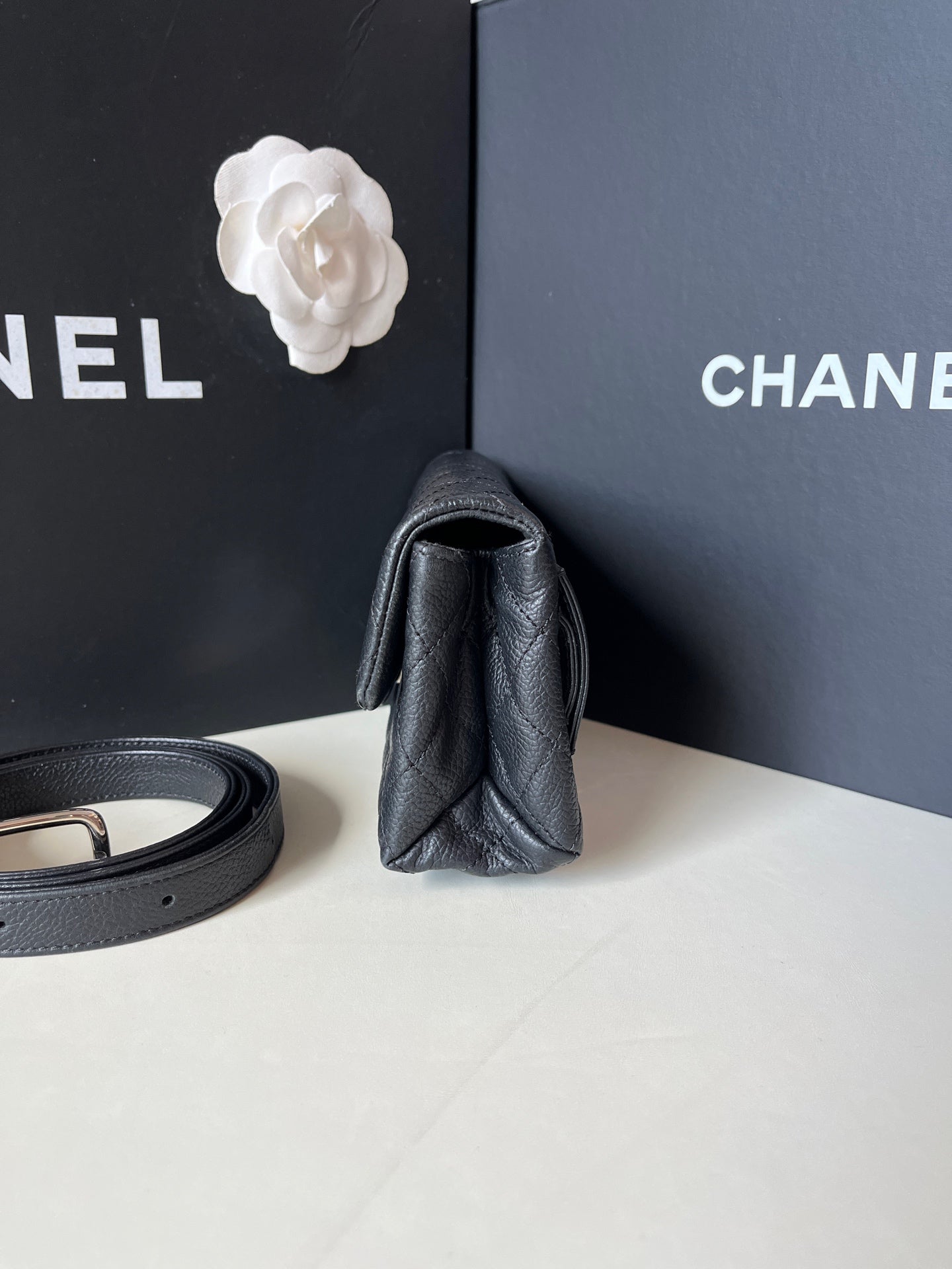 Chanel - 2.55 - Leather - Black - (small)