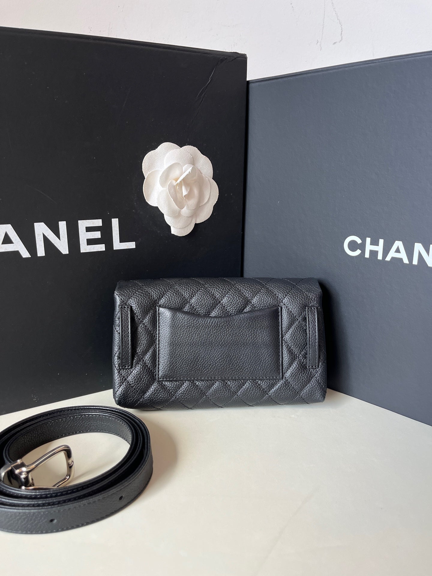 Chanel - 2.55 - Leather - Black - (small)
