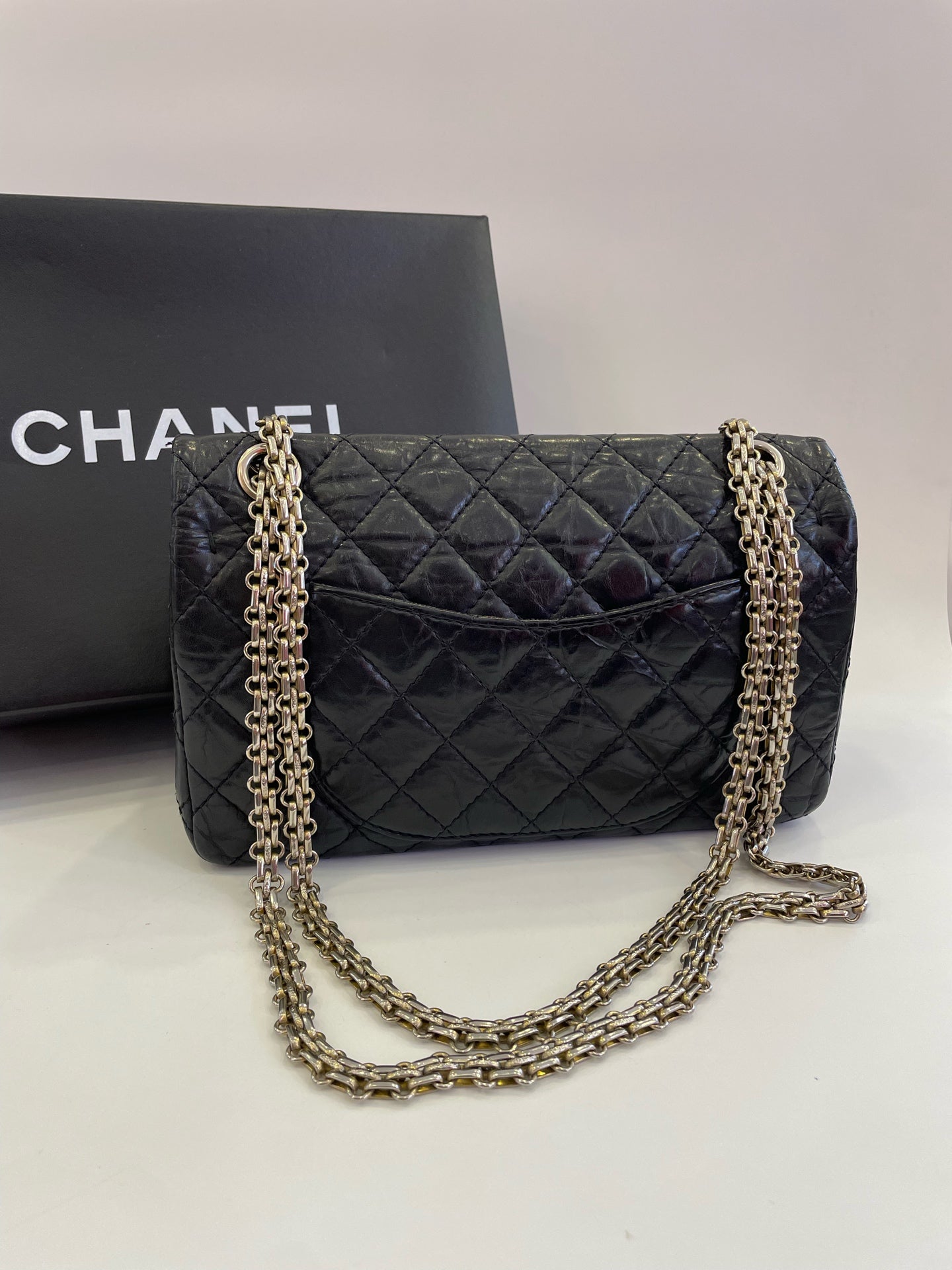 Chanel - 2.55 - Leather - Black - (small)