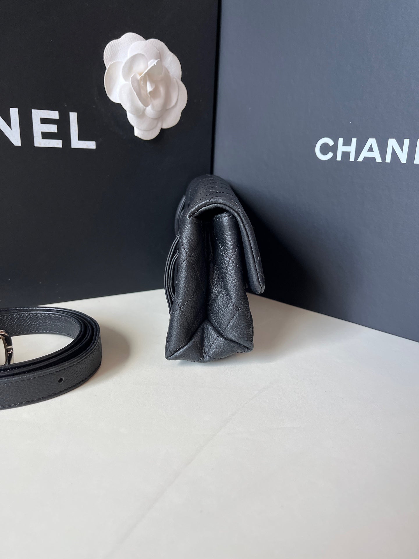 Chanel - 2.55 - Leather - Black - (small)