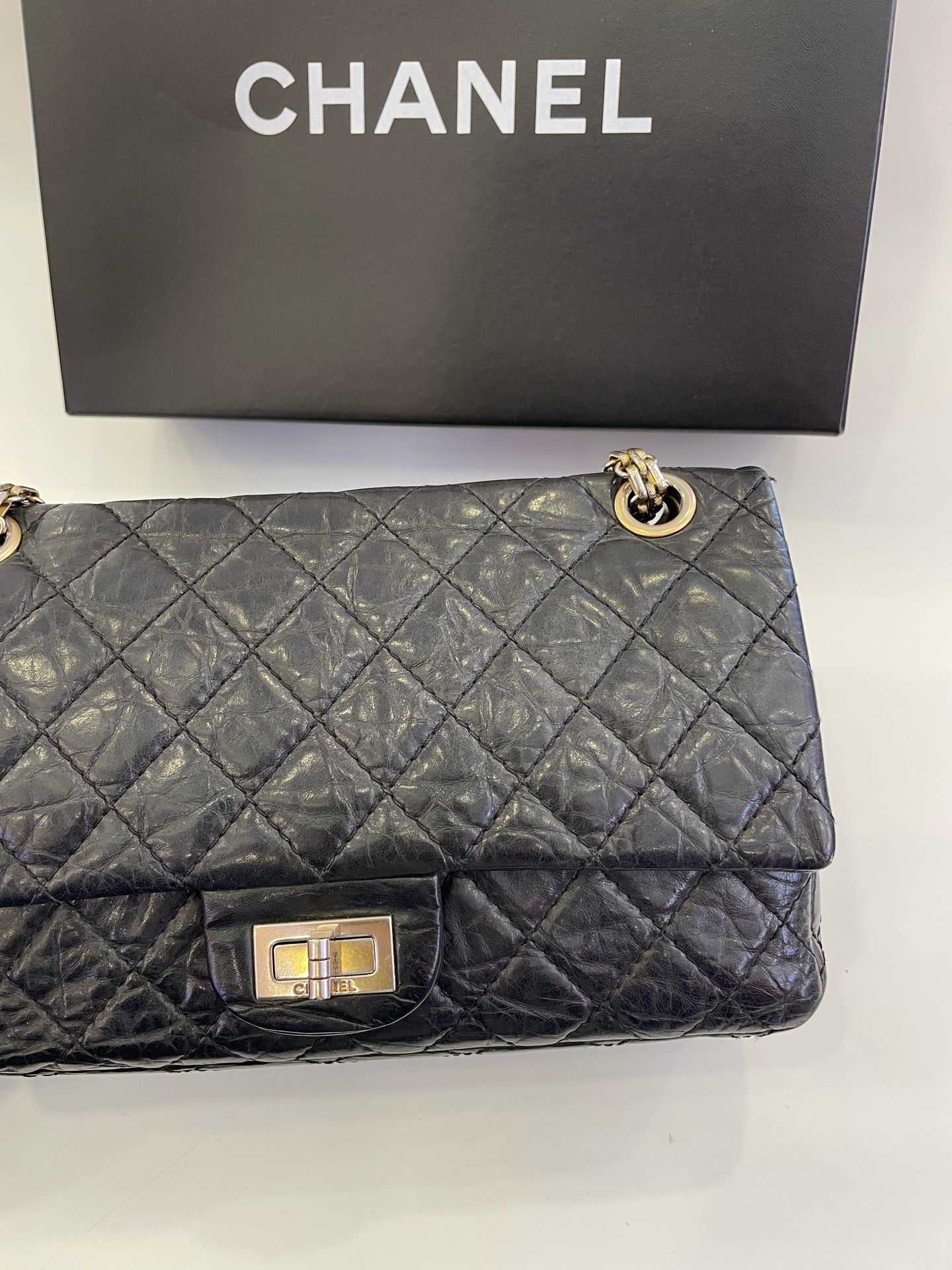 Chanel - 2.55 - Leather - Black - (small)