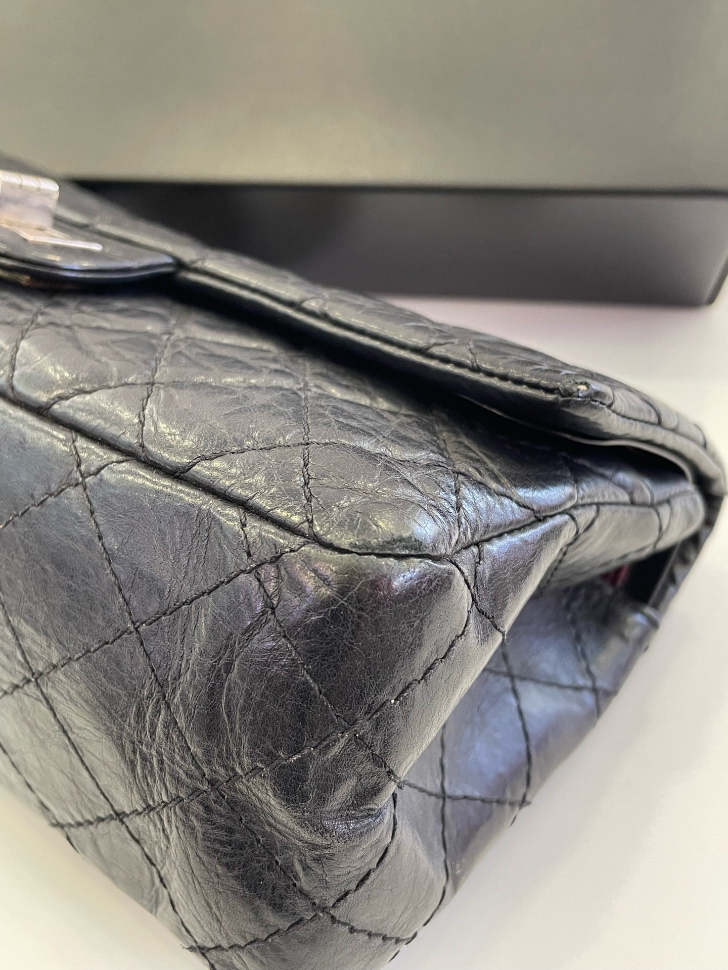 Chanel - 2.55 - Leather - Black - (small)