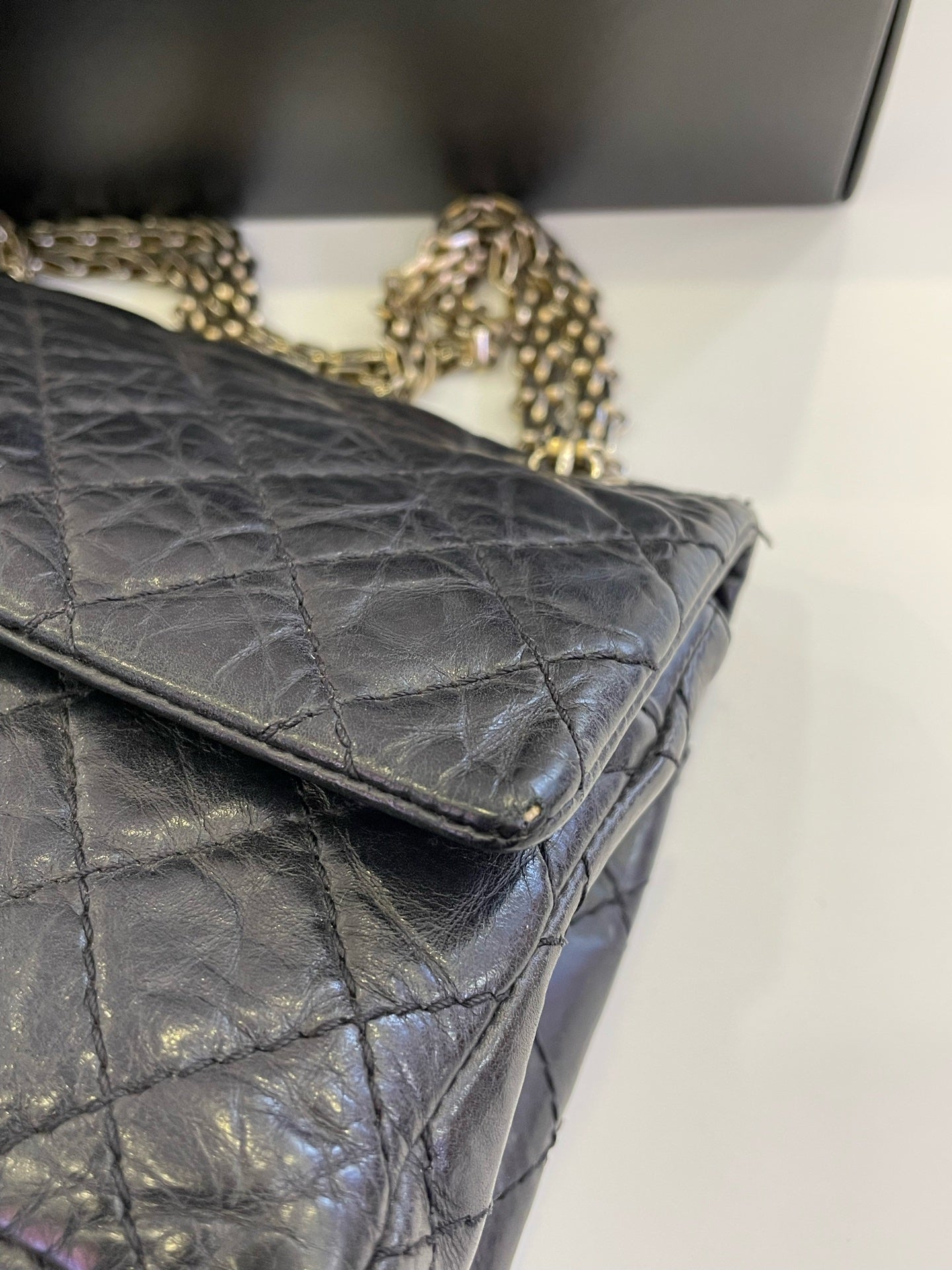 Chanel - 2.55 - Leather - Black - (small)
