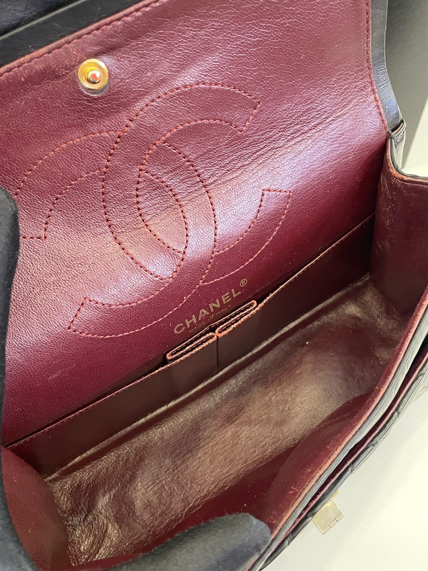 Chanel - 2.55 - Leather - Black - (small)