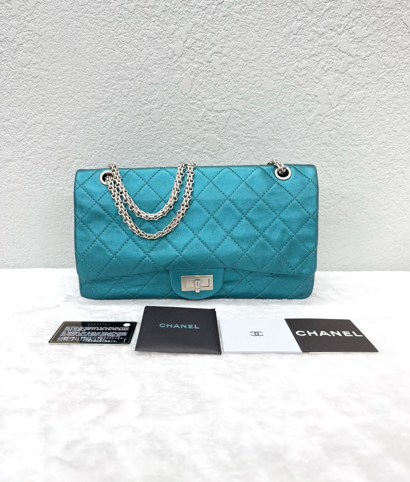 Chanel - 2.55 - Leather - Blue - (large)