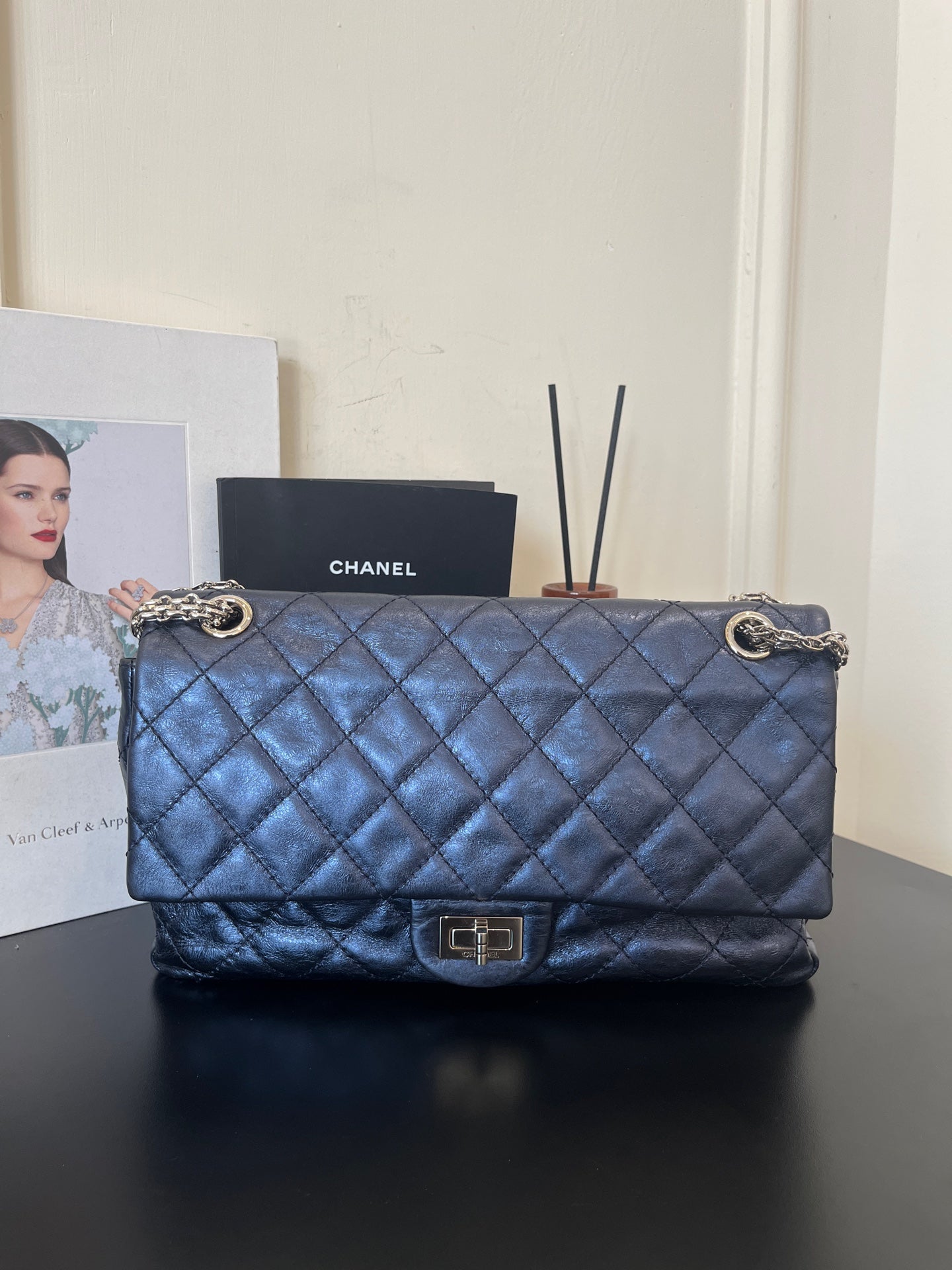 Chanel - 2.55 - Leather - Blue - (large)