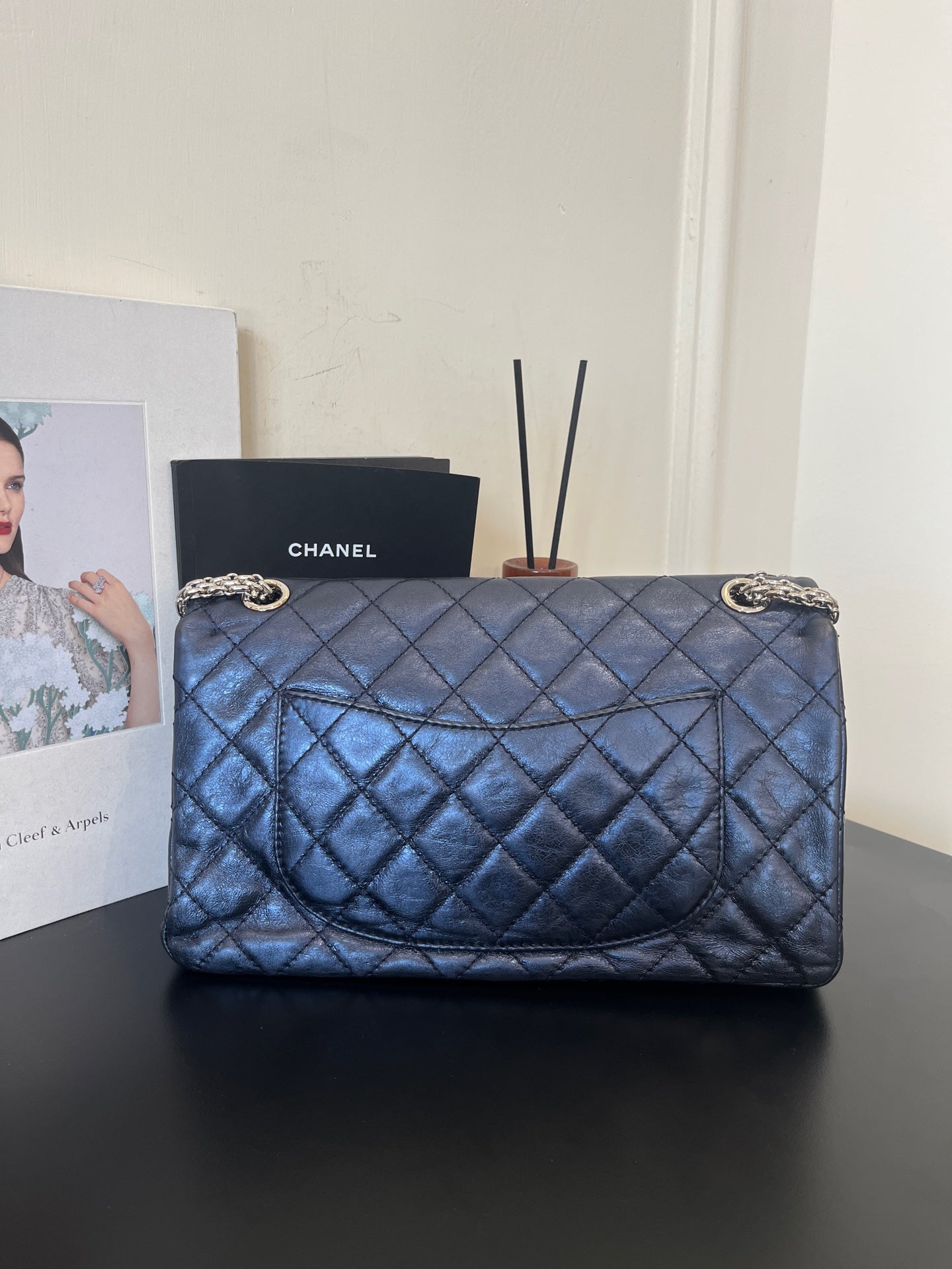 Chanel - 2.55 - Leather - Blue - (large)