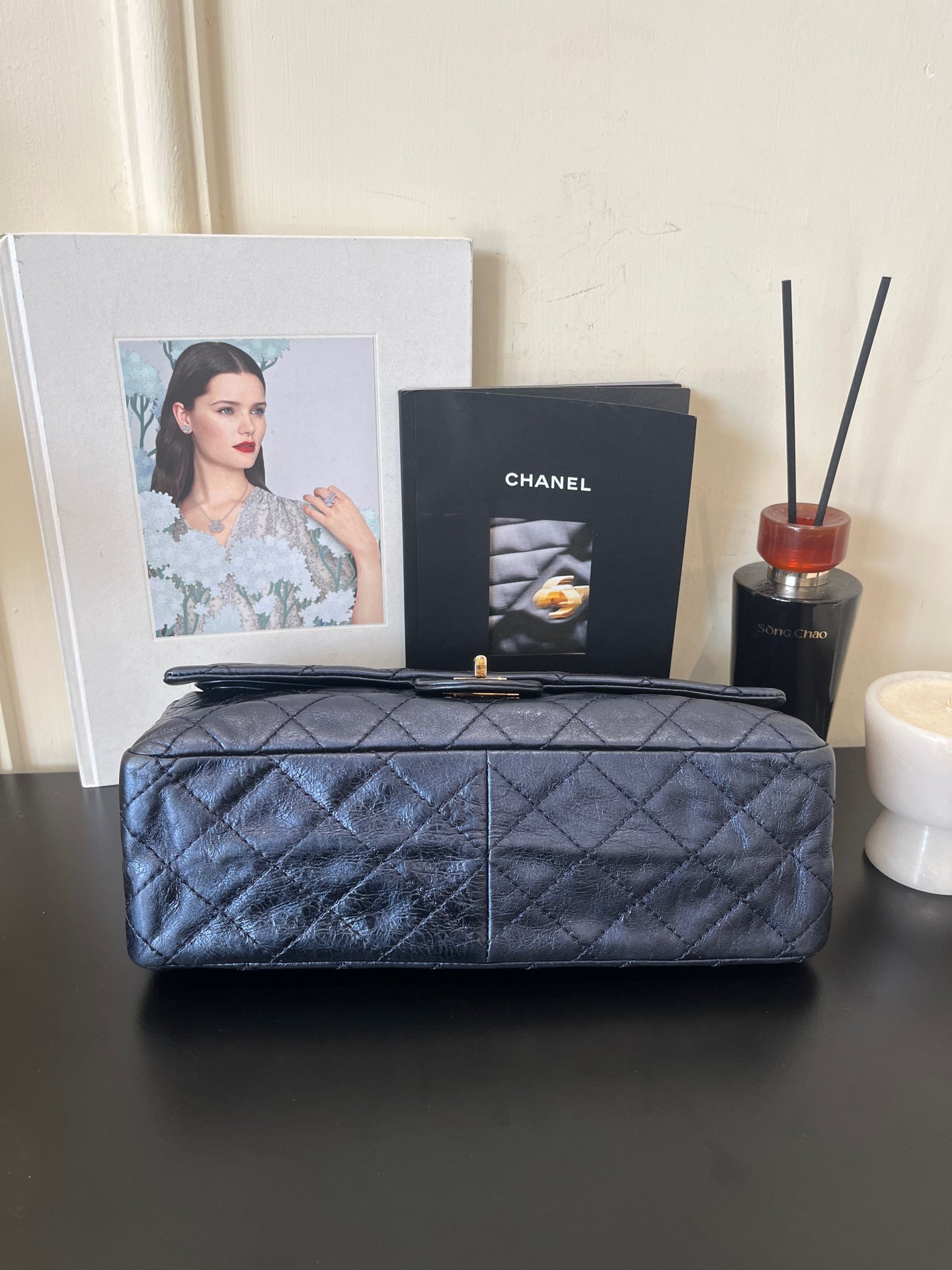 Chanel - 2.55 - Leather - Blue - (large)