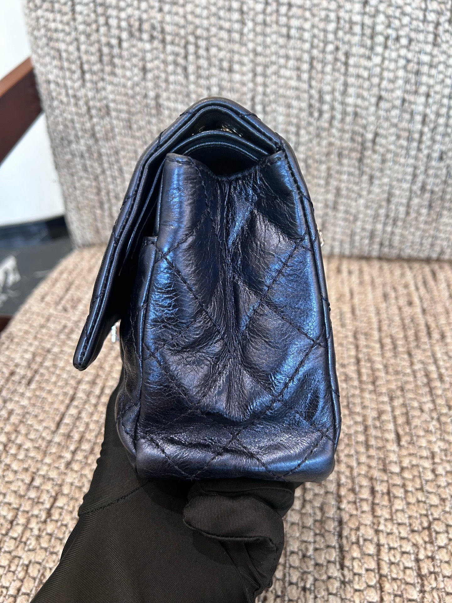 Chanel - 2.55 - Leather - Blue - (large)
