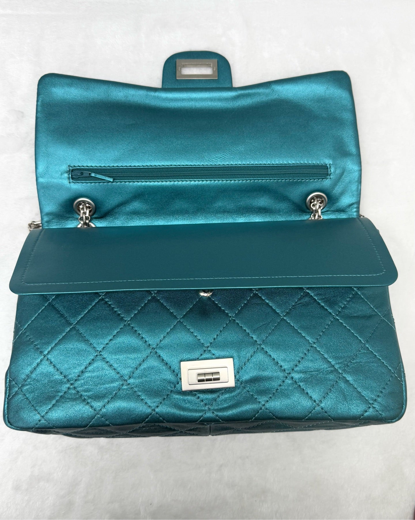 Chanel - 2.55 - Leather - Blue - (large)