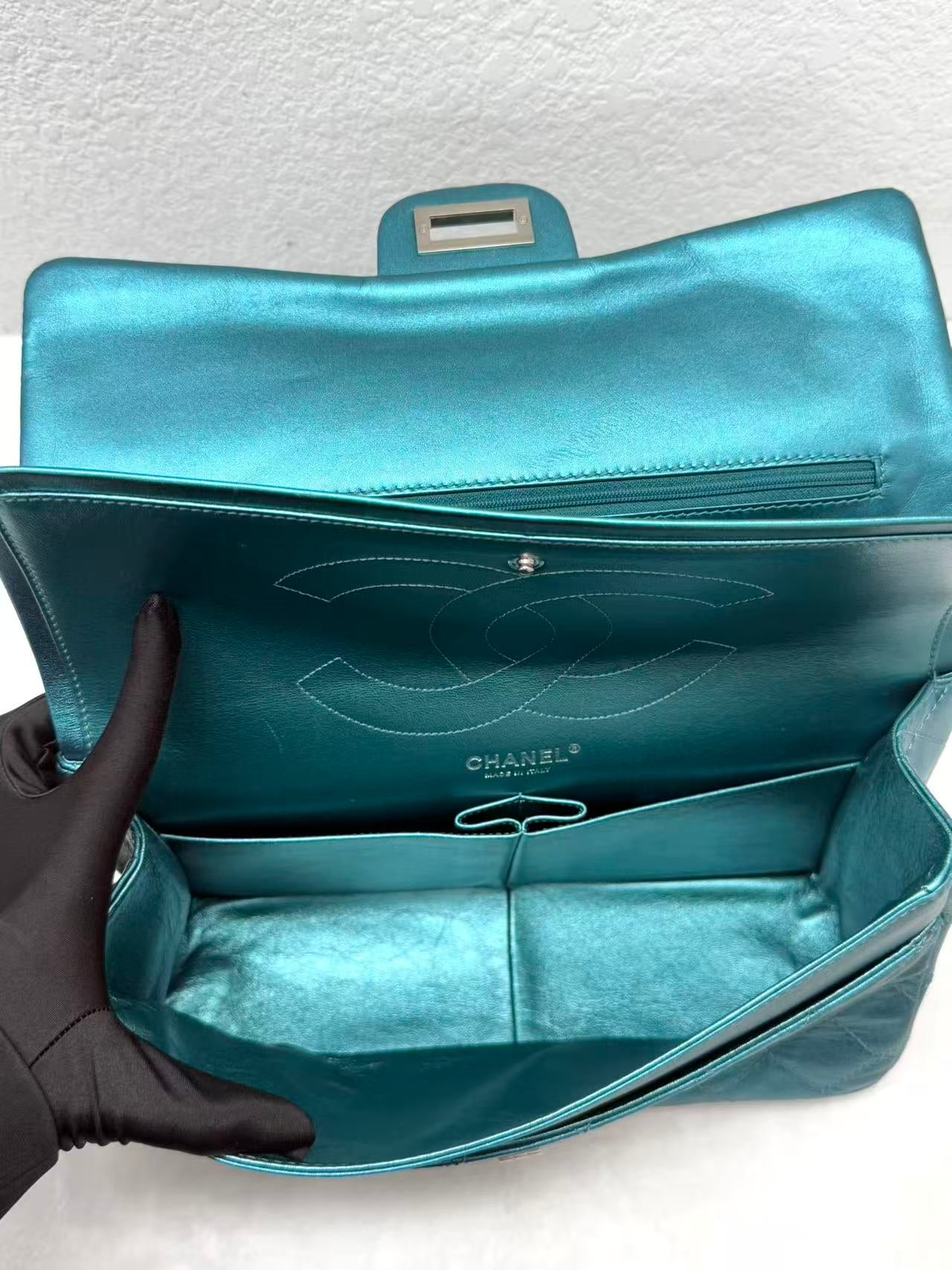 Chanel - 2.55 - Leather - Blue - (large)