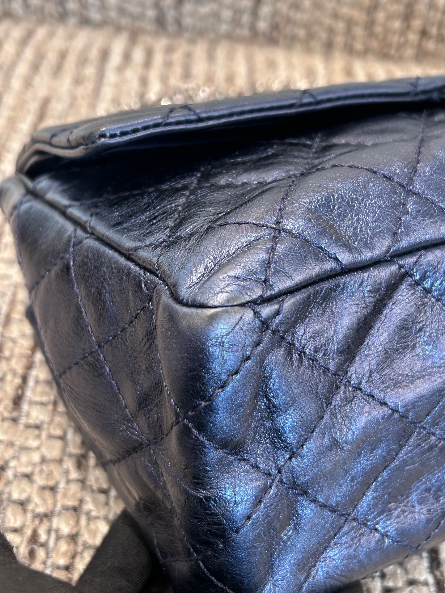 Chanel - 2.55 - Leather - Blue - (large)
