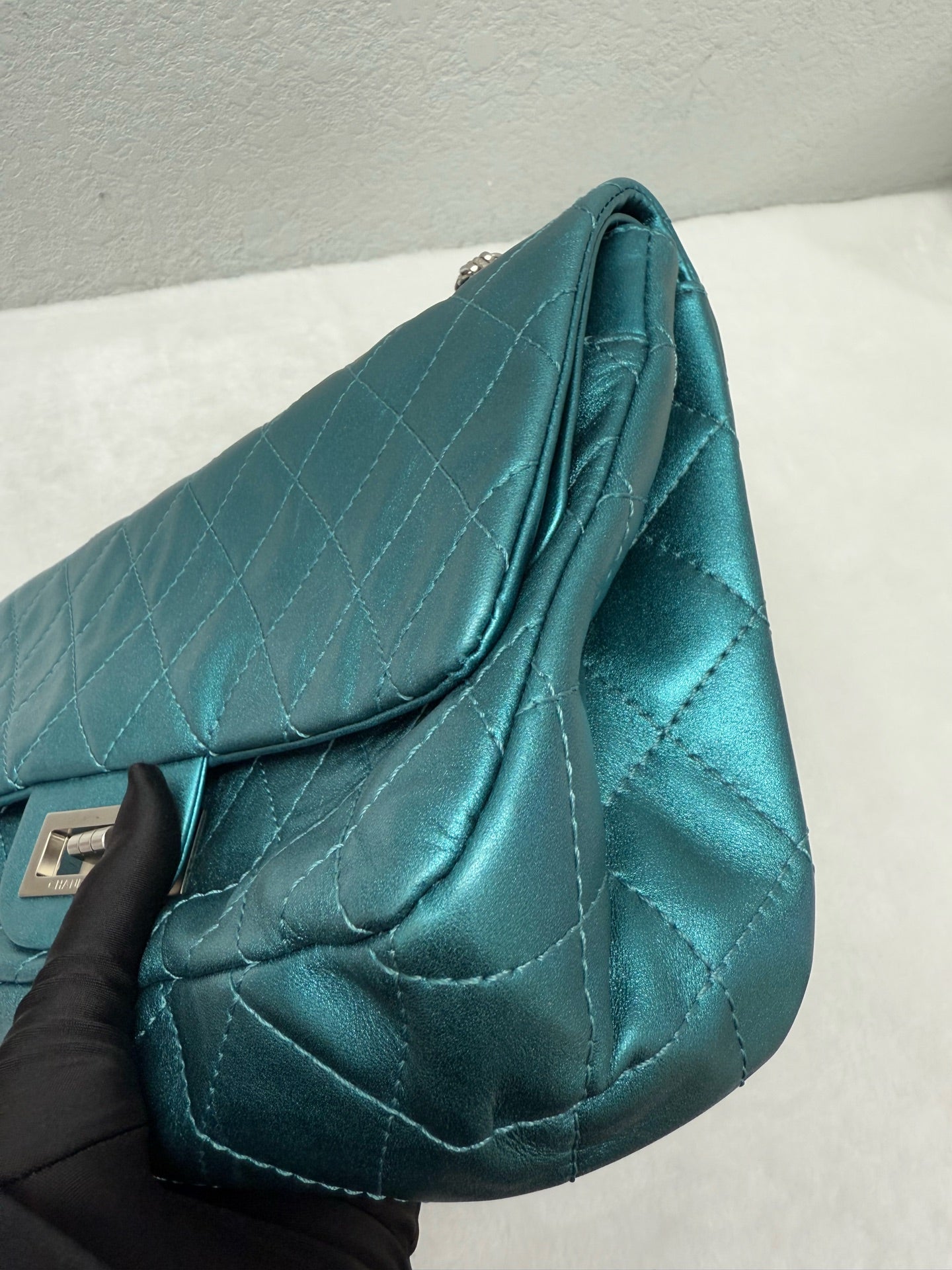 Chanel - 2.55 - Leather - Blue - (large)