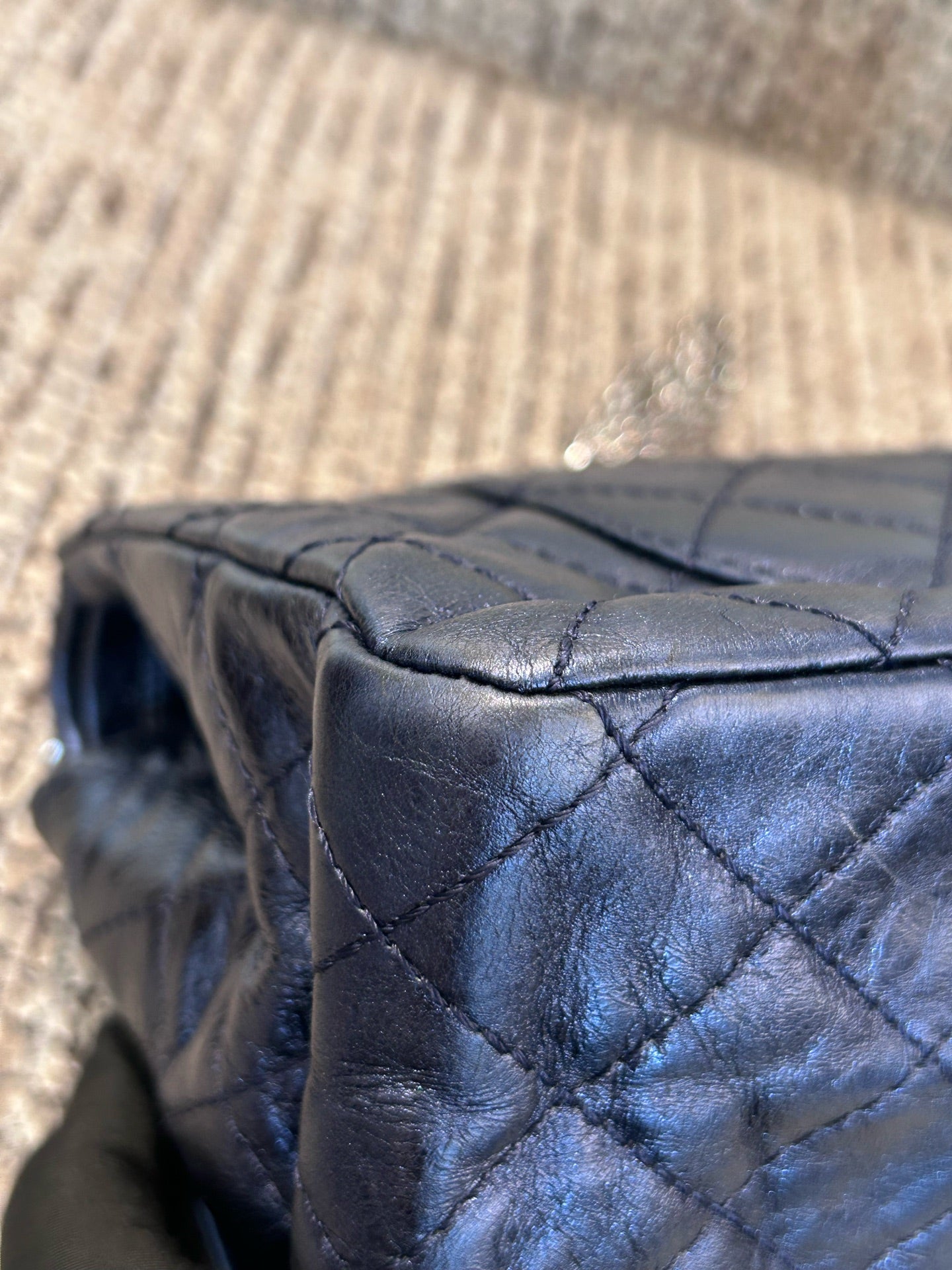 Chanel - 2.55 - Leather - Blue - (large)