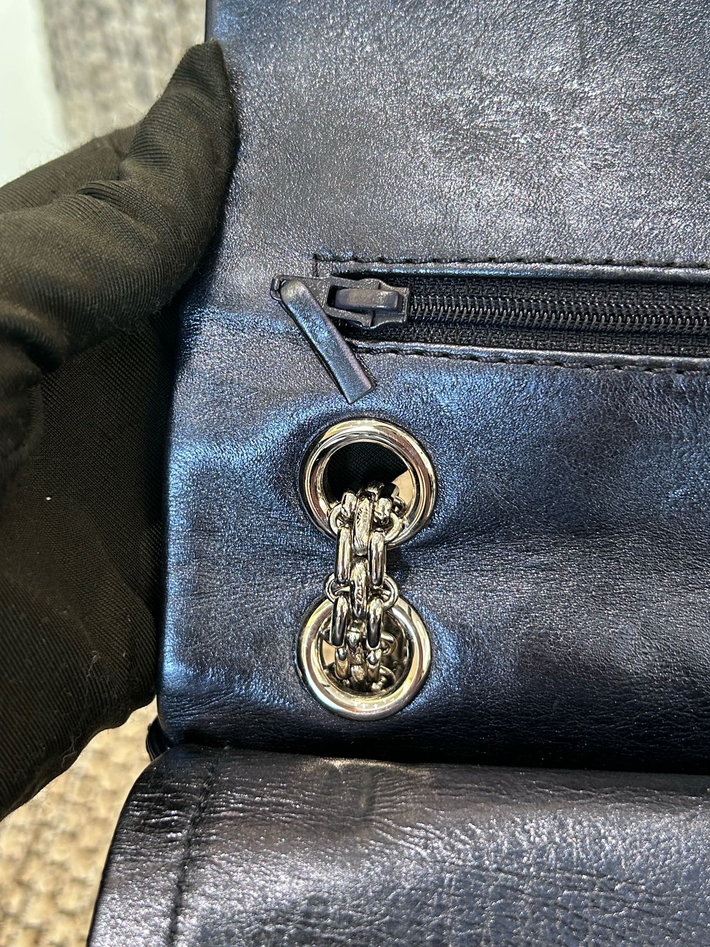 Chanel - 2.55 - Leather - Blue - (large)