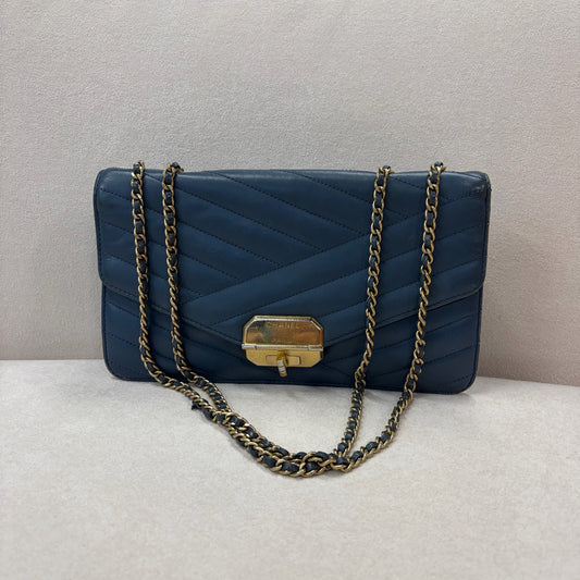 Chanel - 2.55 - Leather - Blue - (medium)