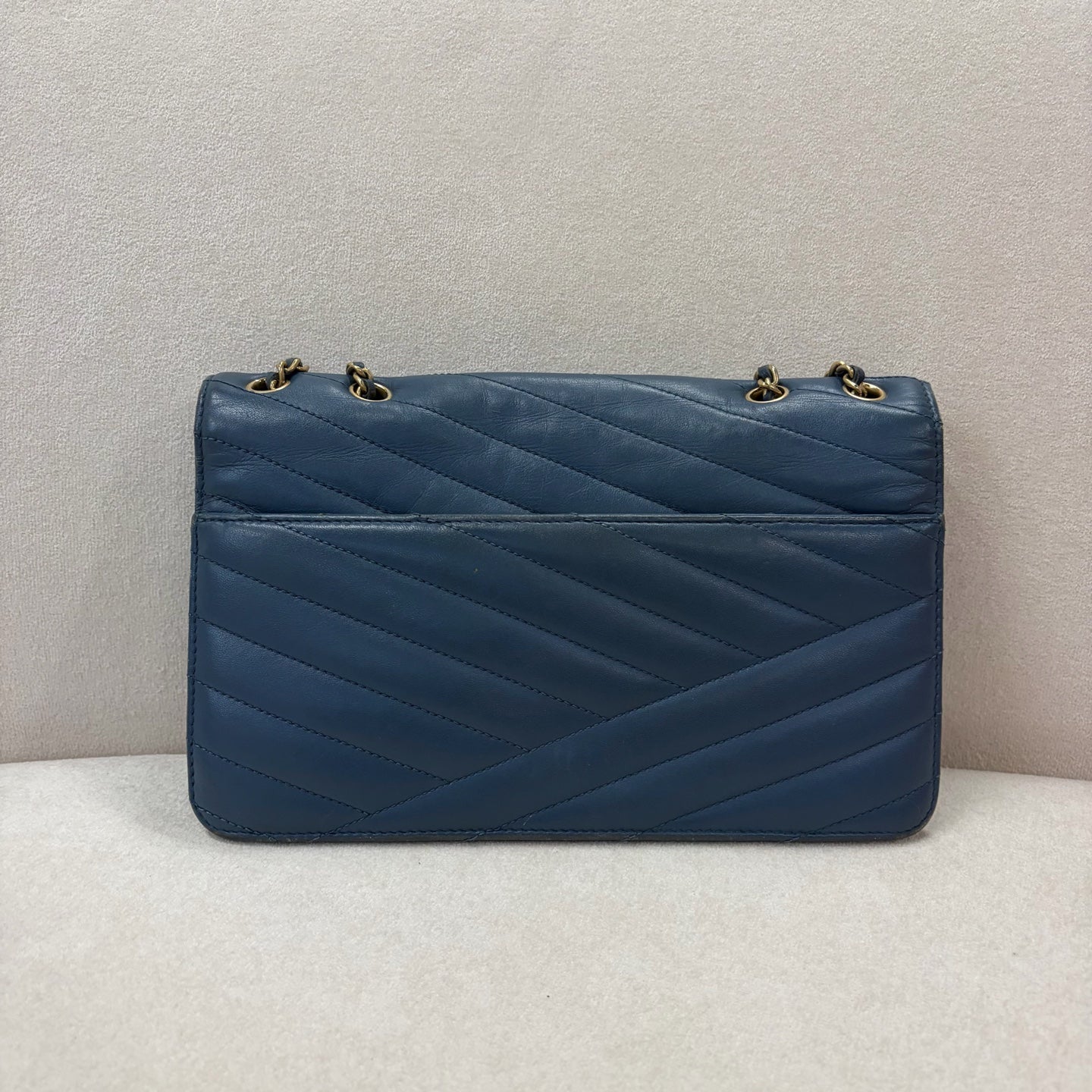 Chanel - 2.55 - Leather - Blue - (medium)