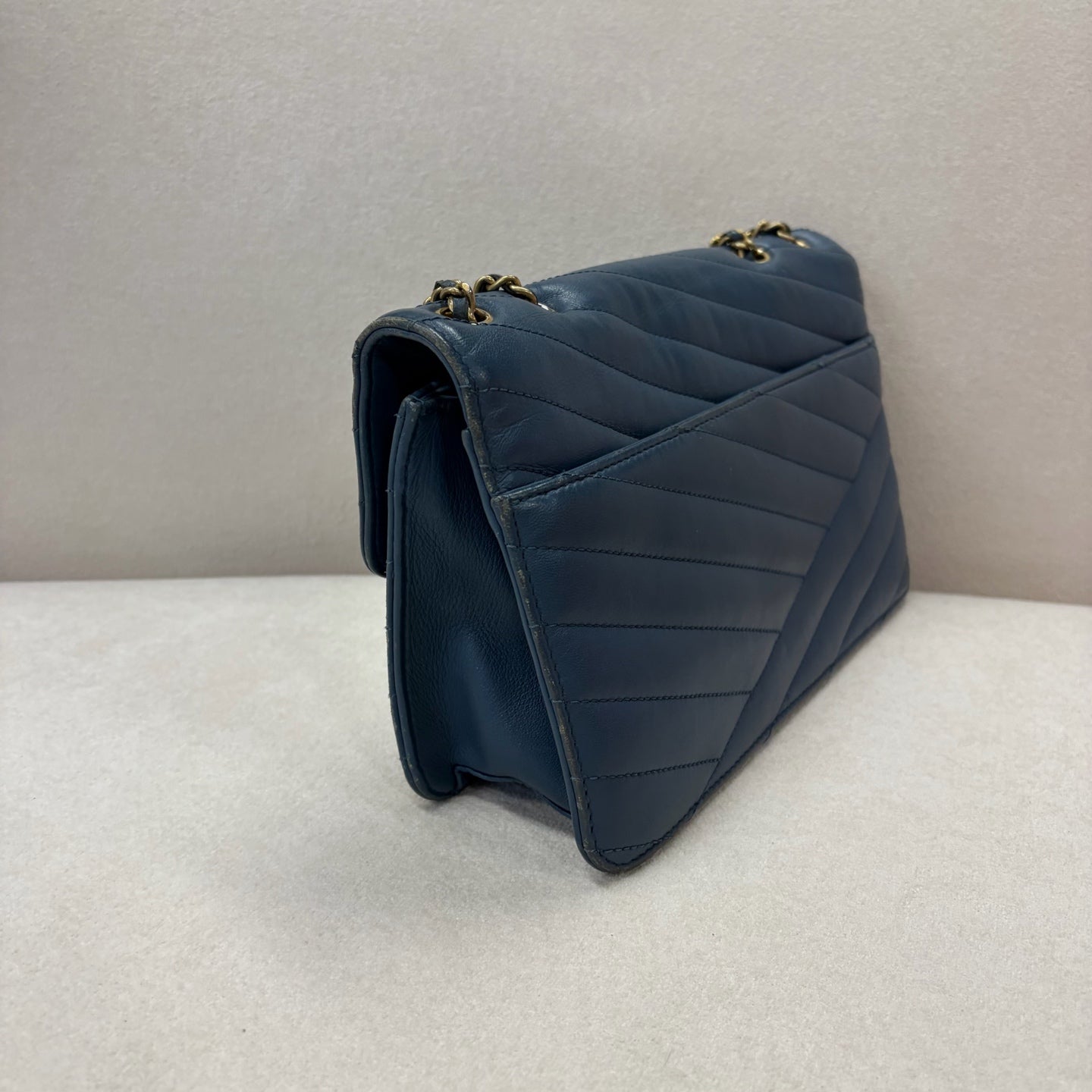 Chanel - 2.55 - Leather - Blue - (medium)