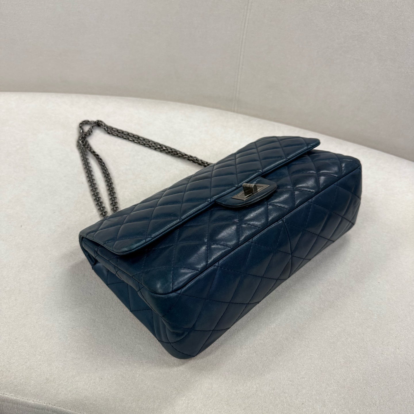Chanel - 2.55 - Leather - Blue - (medium)