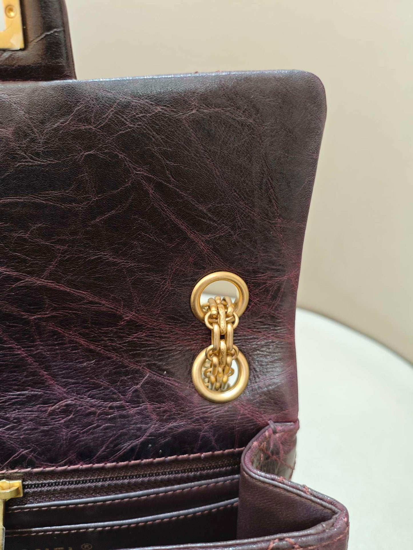 Chanel - 2.55 - Leather - Burgundy - (mini)