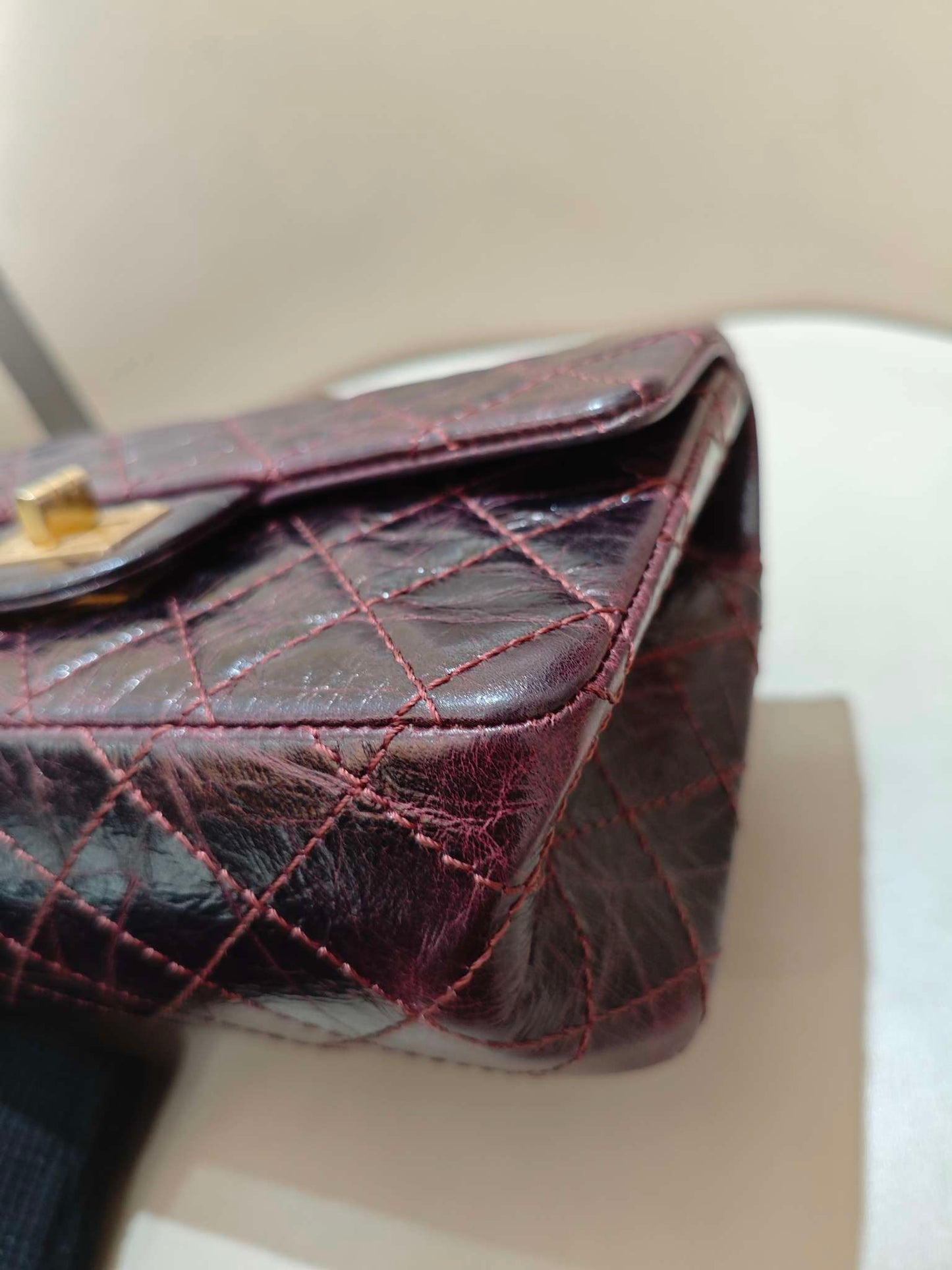 Chanel - 2.55 - Leather - Burgundy - (mini)