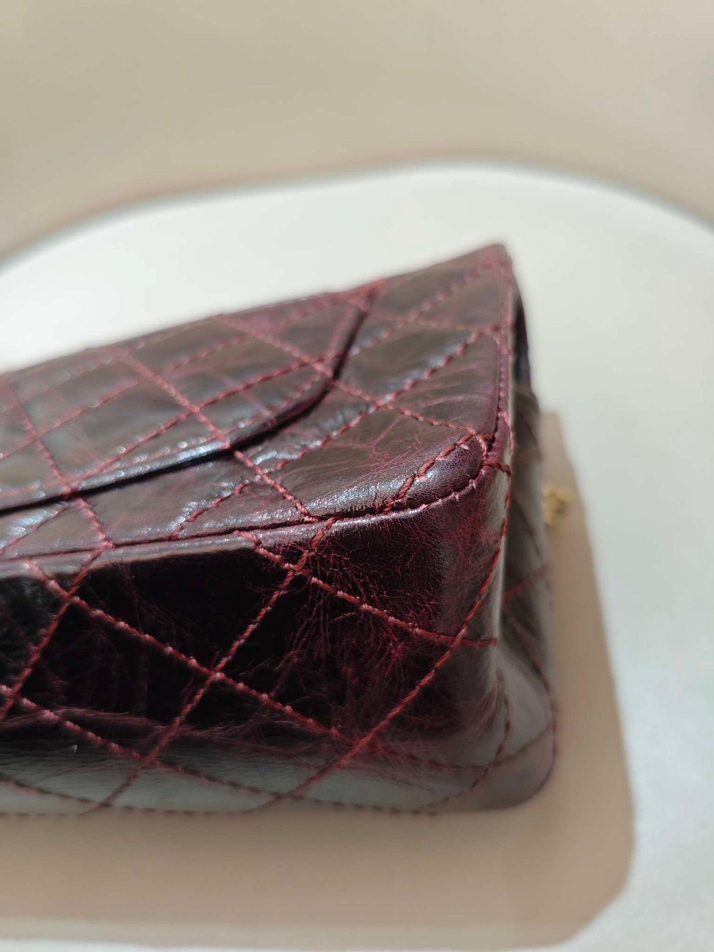 Chanel - 2.55 - Leather - Burgundy - (mini)