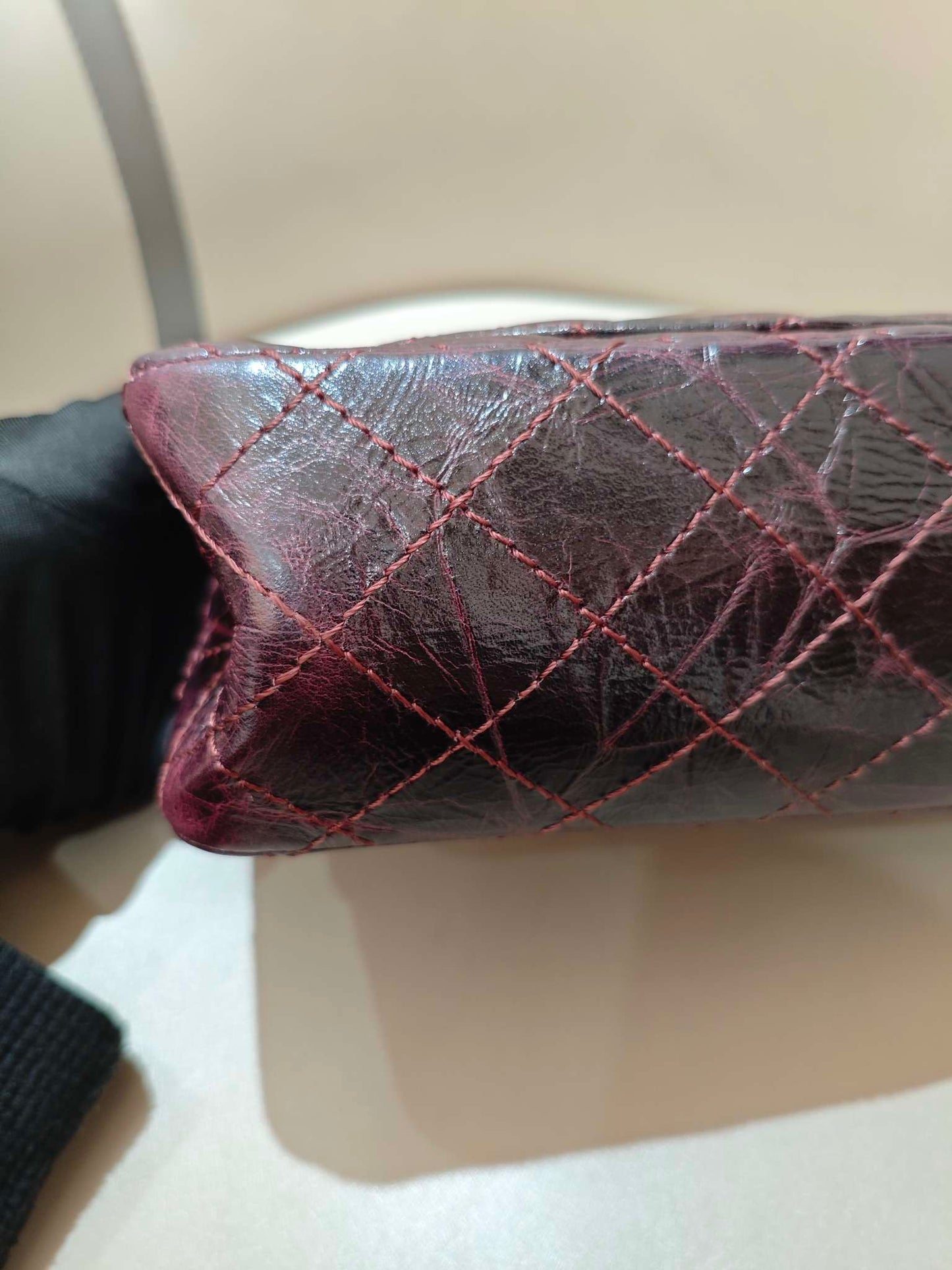 Chanel - 2.55 - Leather - Burgundy - (mini)