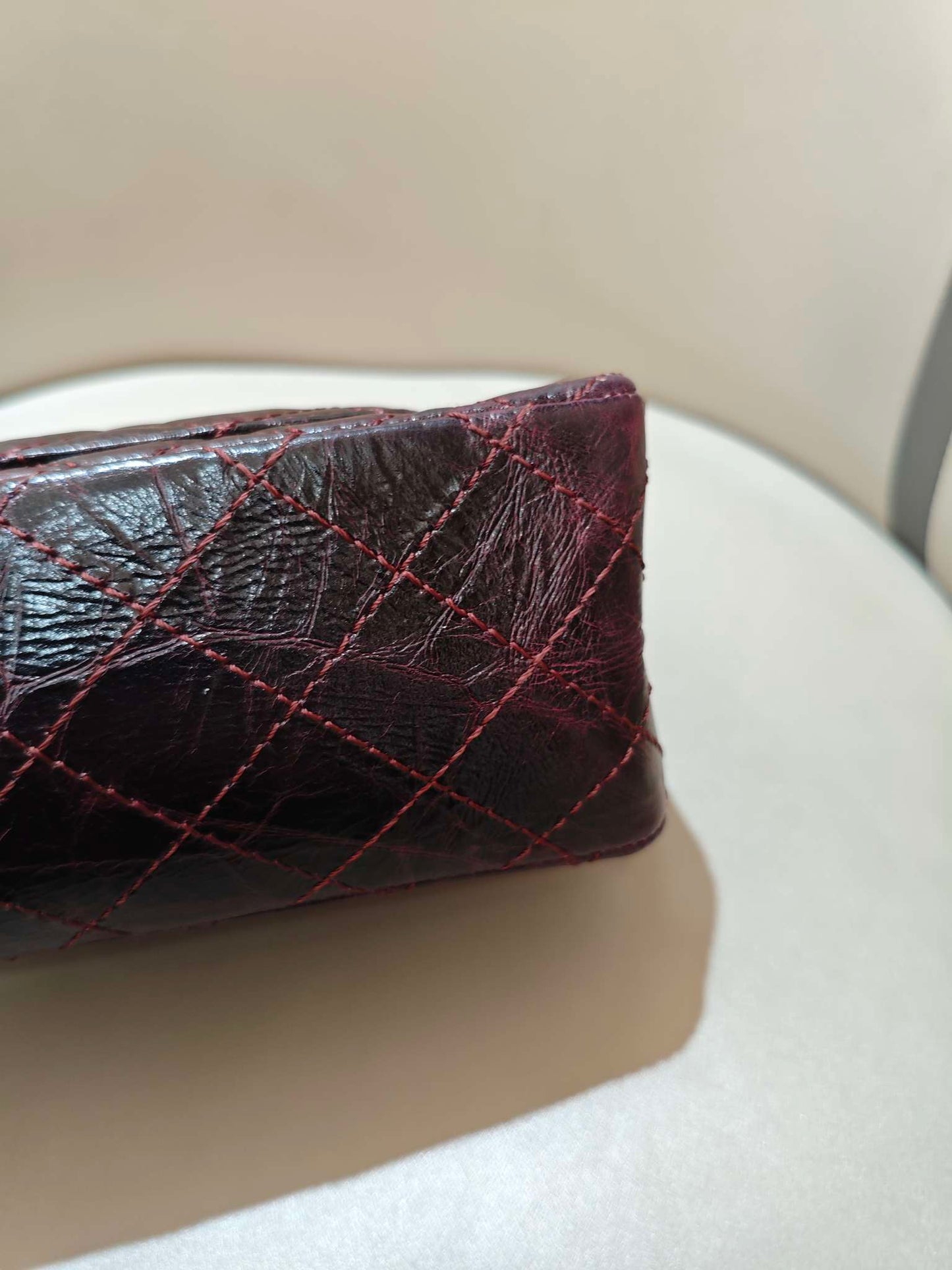Chanel - 2.55 - Leather - Burgundy - (mini)