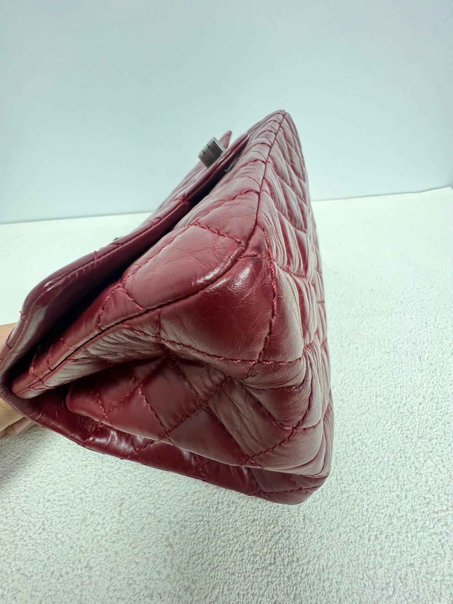 Chanel - 2.55 - Leather - Burgundy - (small)