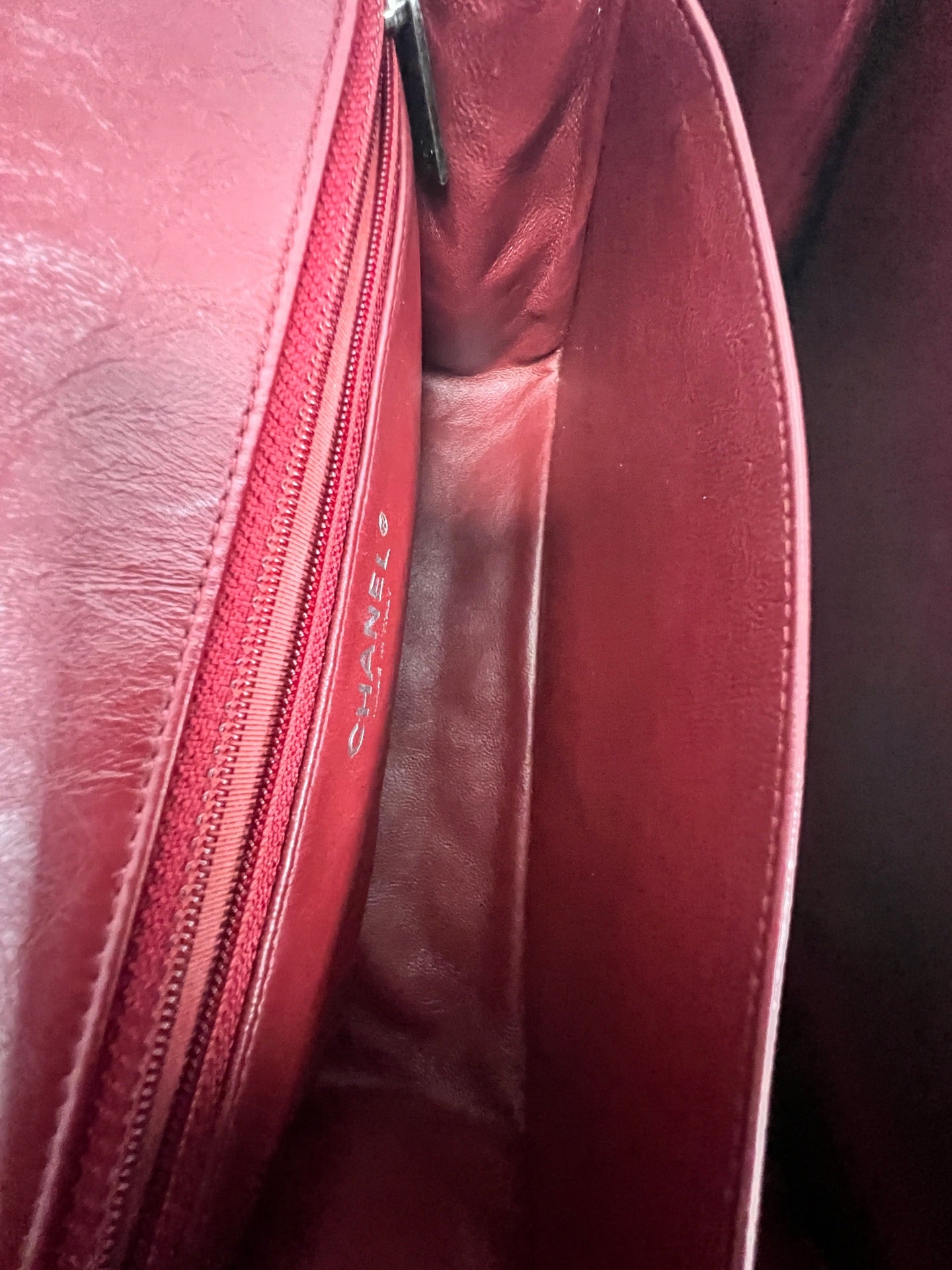 Chanel - 2.55 - Leather - Burgundy - (small)