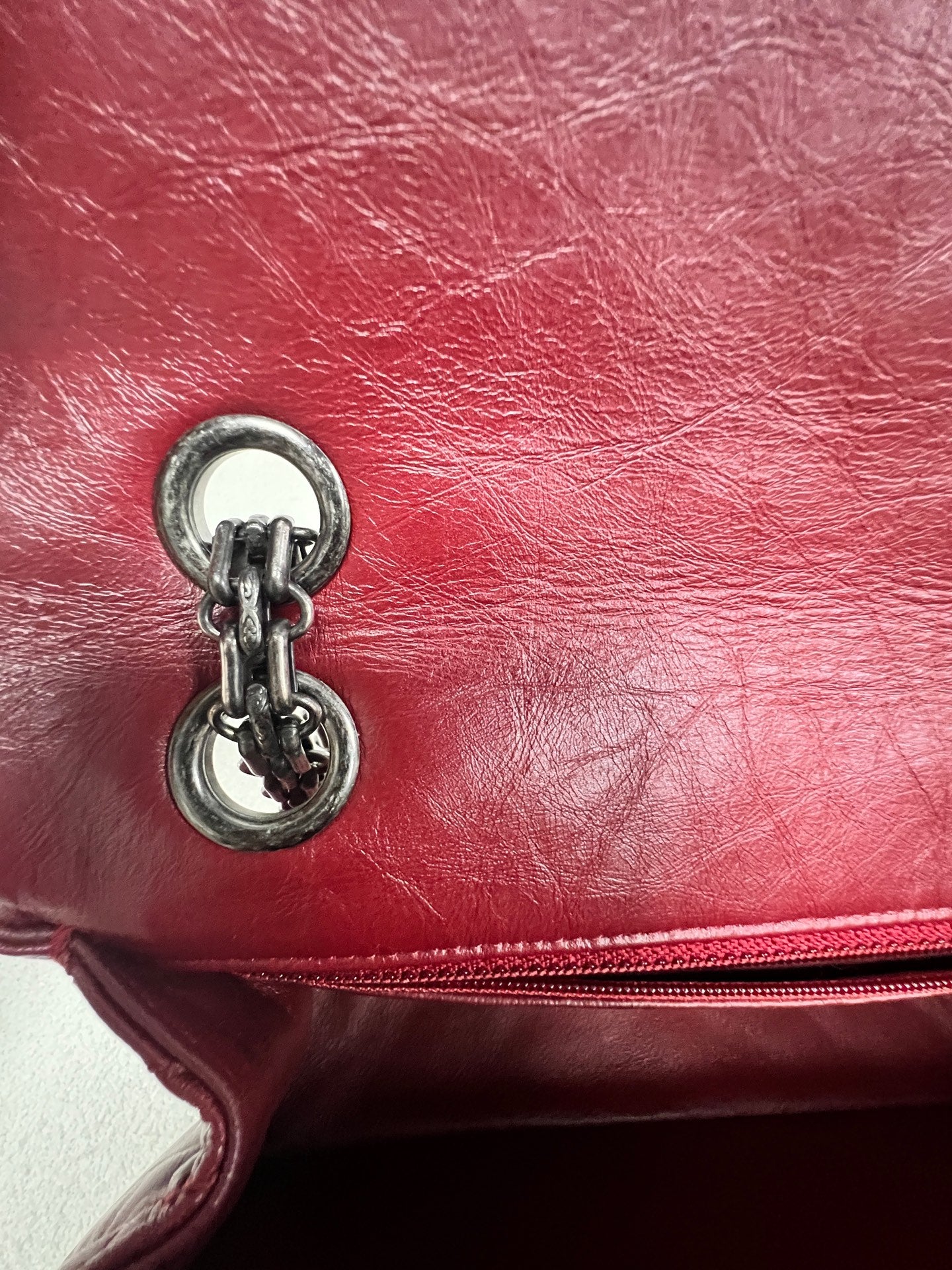 Chanel - 2.55 - Leather - Burgundy - (small)
