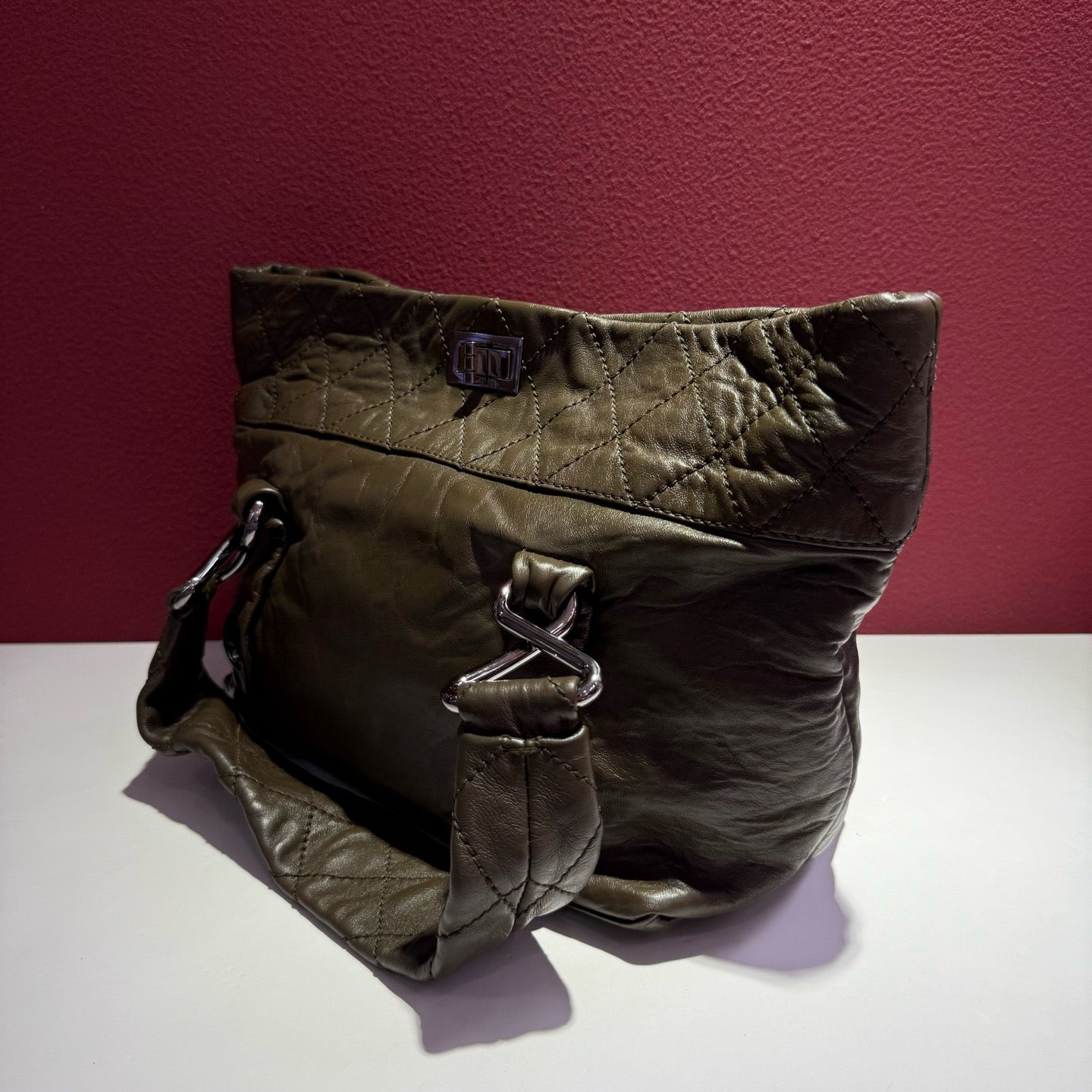 Chanel - 2.55 - Leather - Green - (medium)