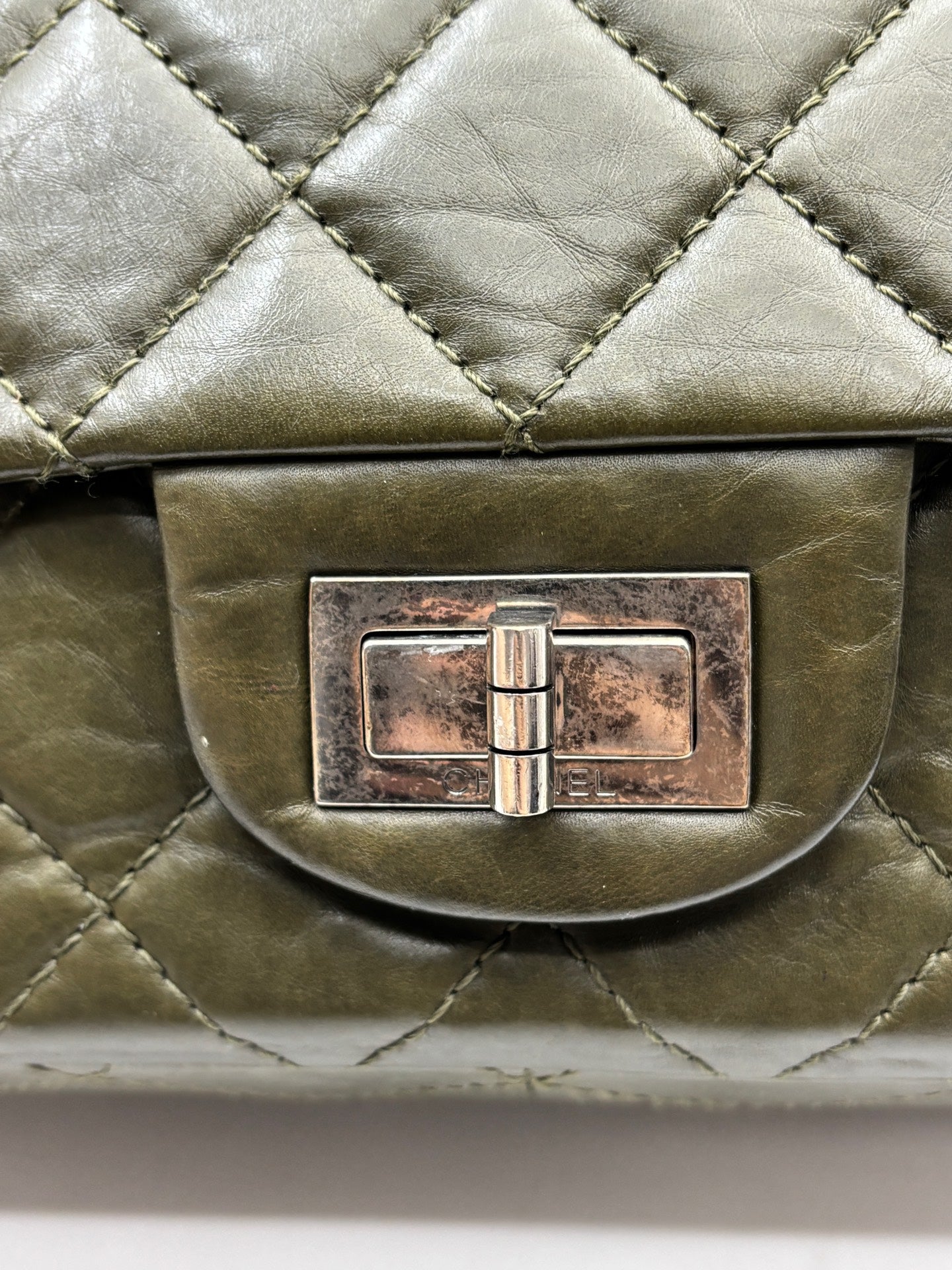 Chanel - 2.55 - Leather - Green - (medium)