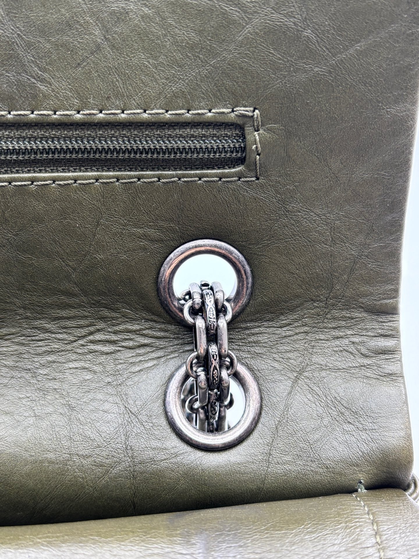 Chanel - 2.55 - Leather - Green - (medium)