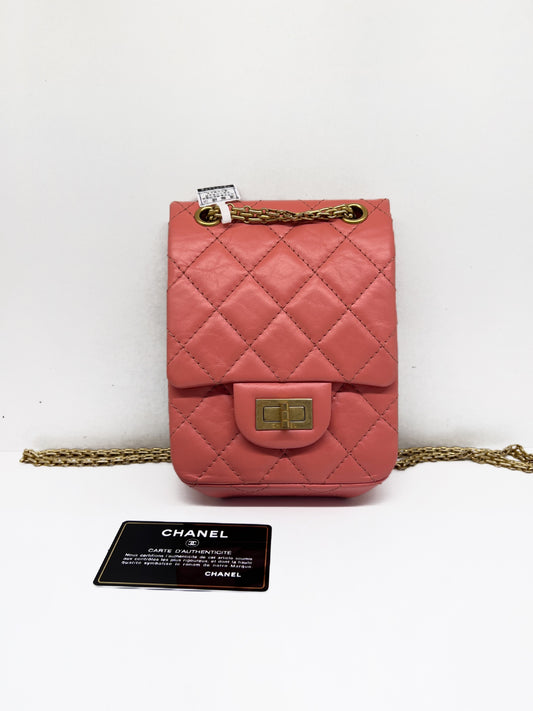 Chanel - 2.55 - Leather - Pink - (mini)