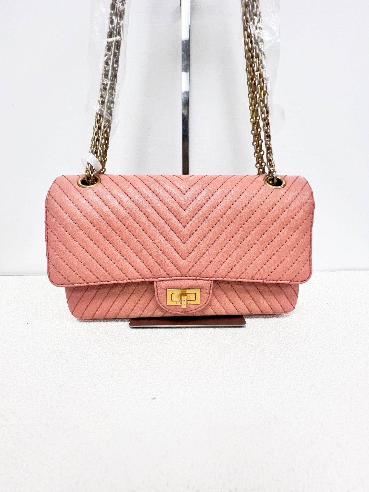 Chanel - 2.55 - Leather - Pink - (small)