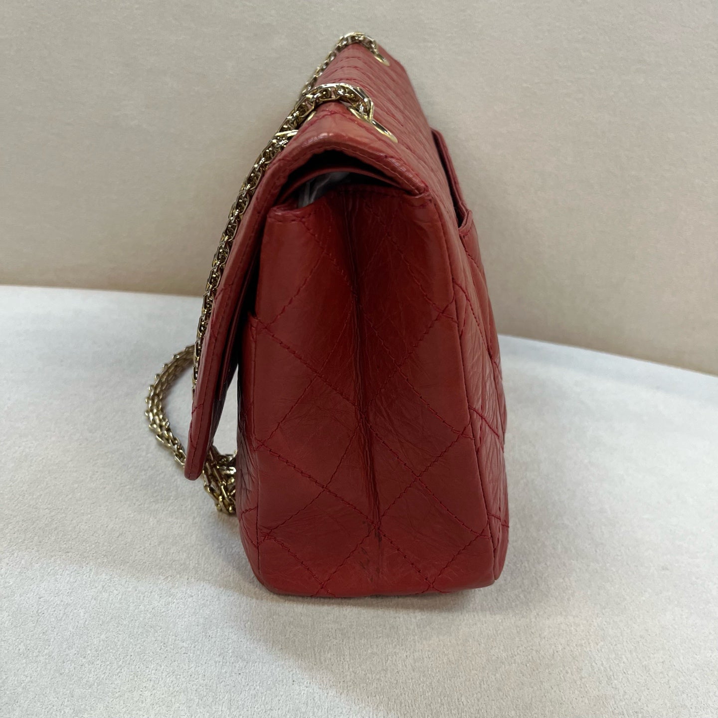 Chanel - 2.55 - Leather - Red - (large)