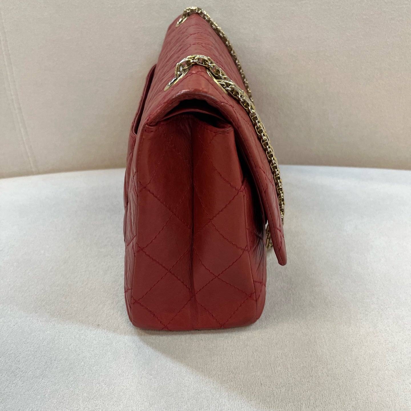 Chanel - 2.55 - Leather - Red - (large)