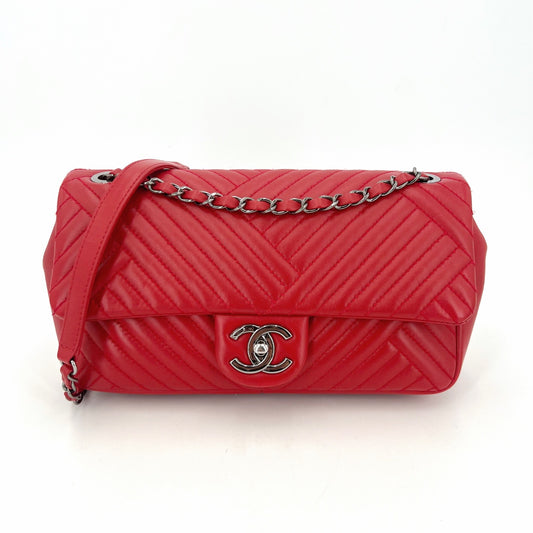 Chanel - 2.55 - Leather - Red - (medium)