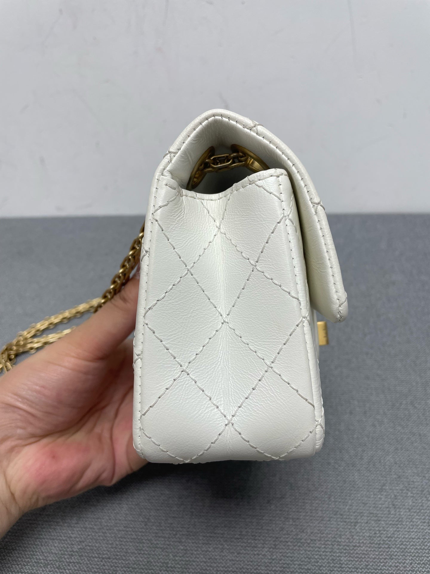 Chanel - 2.55 - Leather - White - (mini)