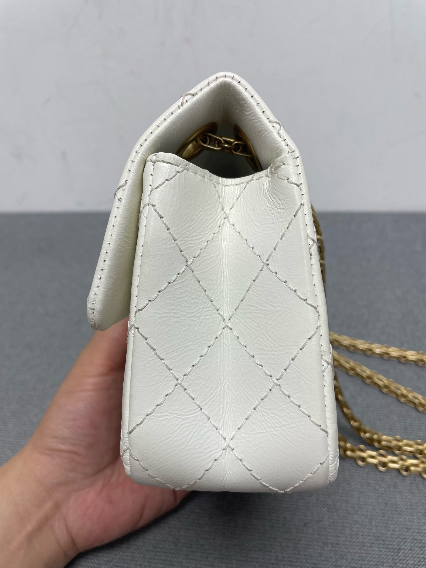 Chanel - 2.55 - Leather - White - (mini)