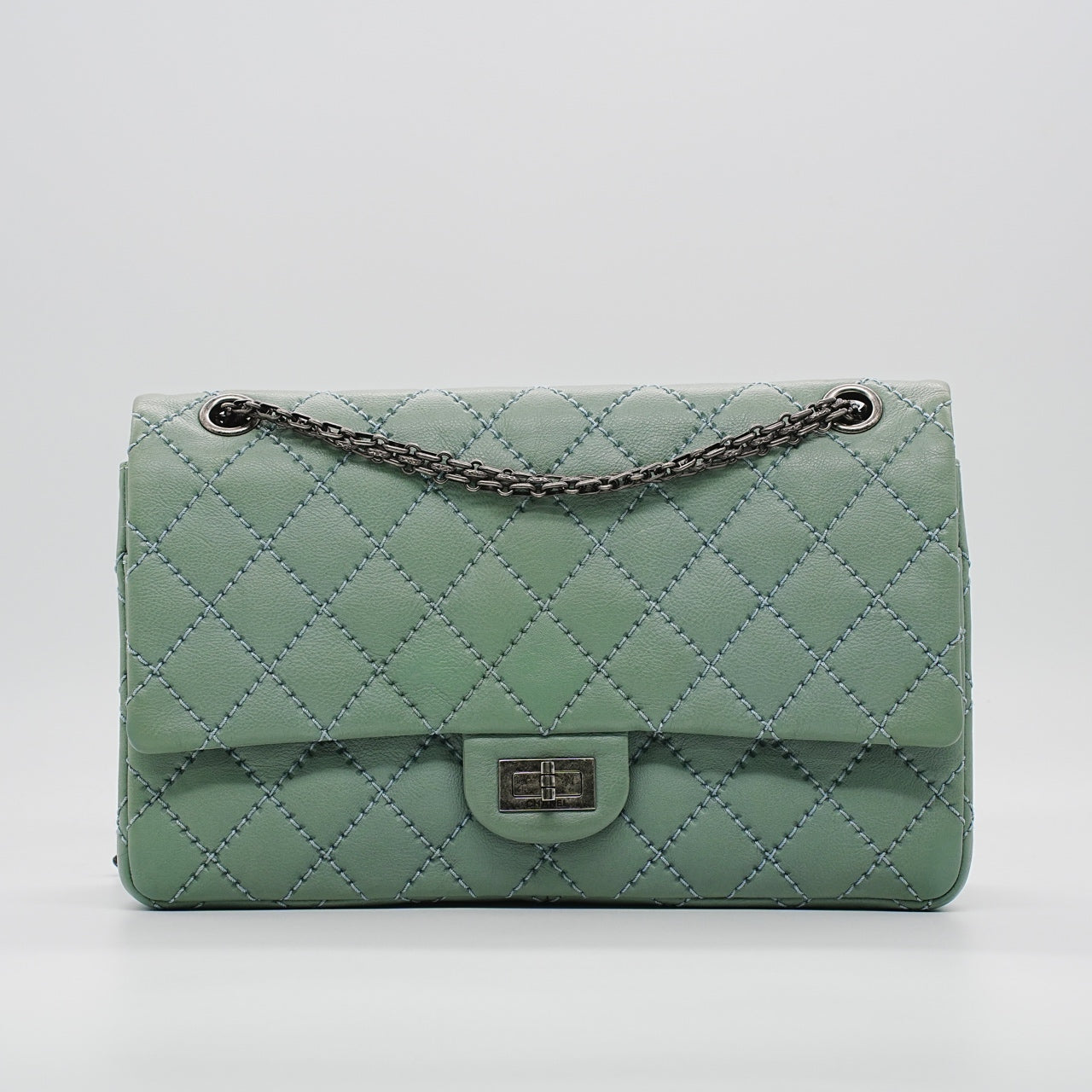 Chanel - 2.55 Medium - Leather - Green - (Medium)