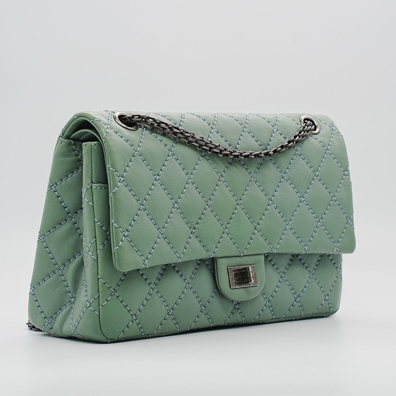 Chanel - 2.55 Medium - Leather - Green - (Medium)