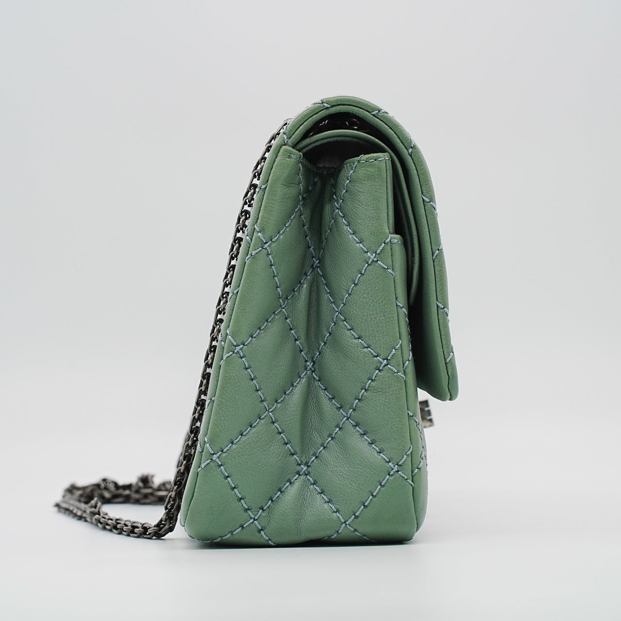 Chanel - 2.55 Medium - Leather - Green - (Medium)