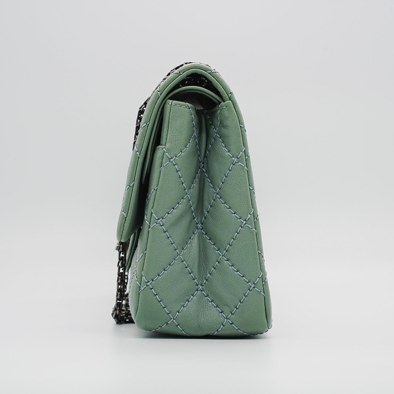 Chanel - 2.55 Medium - Leather - Green - (Medium)