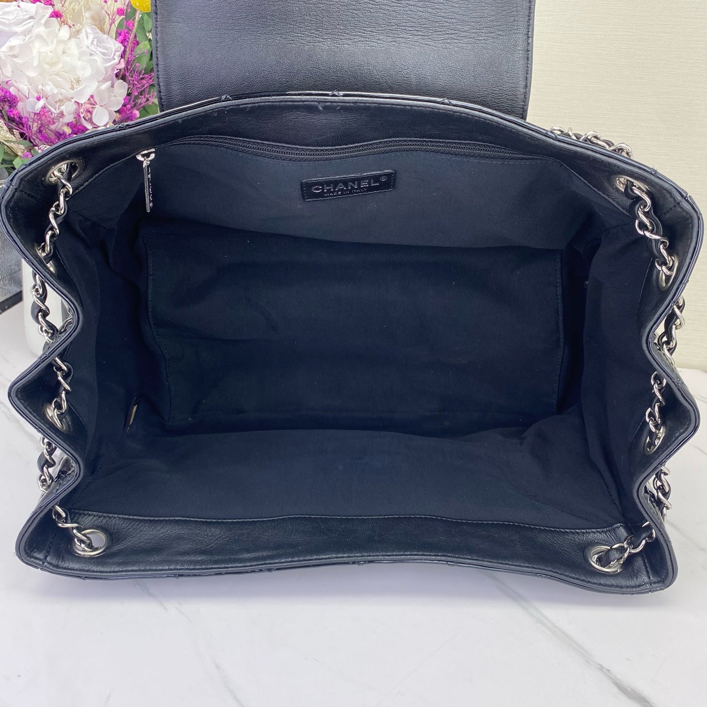 Chanel - 2.55 - Patent leather - Black - (medium)
