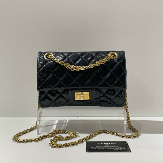 Chanel - 2.55 - Patent leather - Black - (mini)